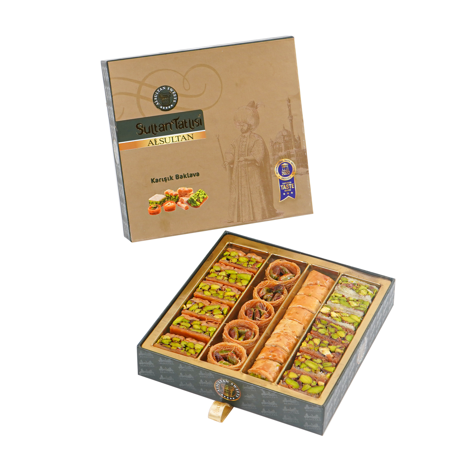 Assorted Baklava - Pistachios Only Small 250g