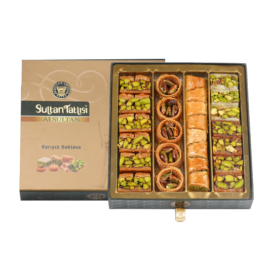 Assorted Baklava - Pistachios Only Small 250g