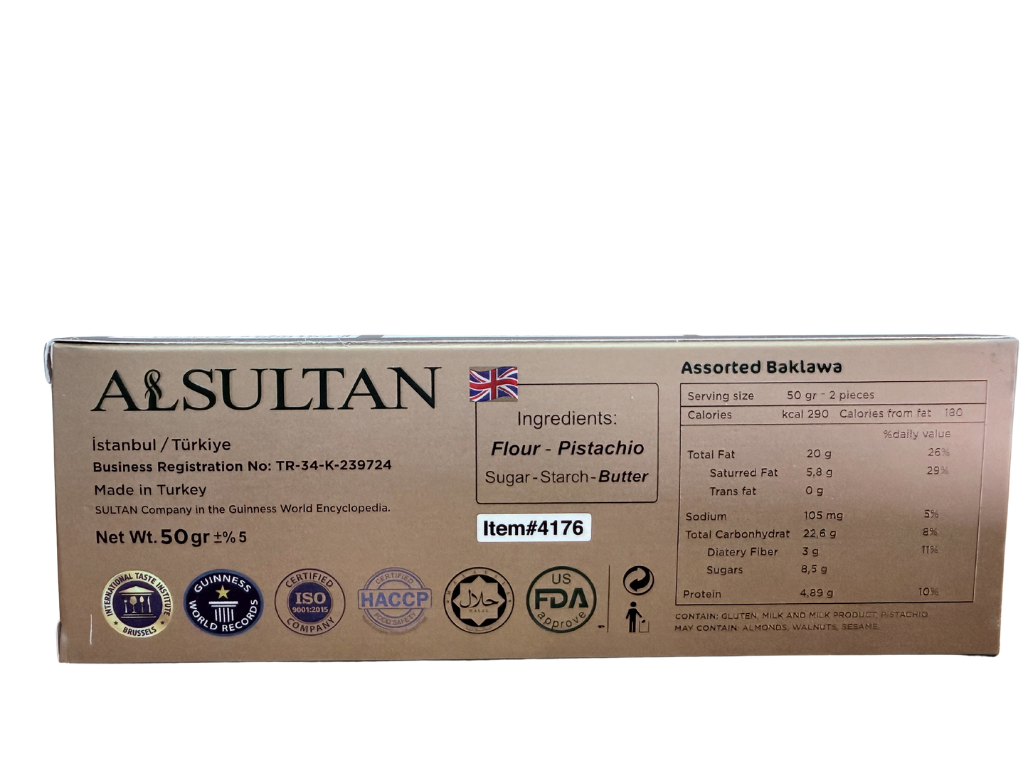 Assorted Baklava 5pcs. (WS)