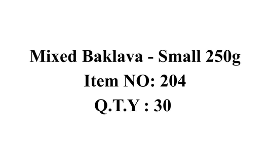 Assorted Baklava - Small 250g (WS)